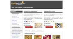Desktop Screenshot of goldkreditkarte.de